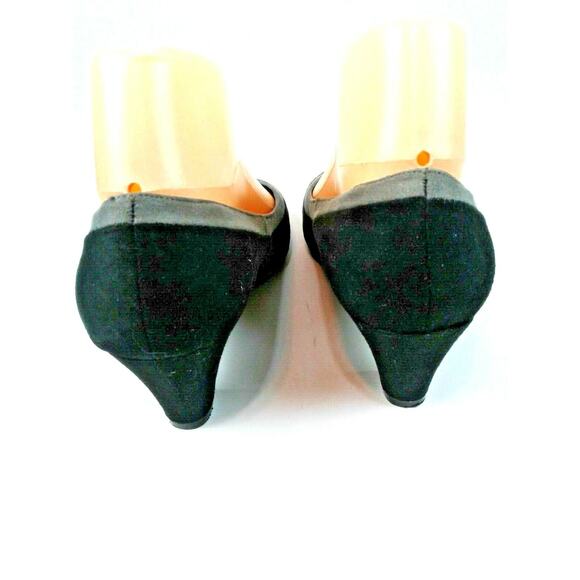 Dressbarn Hillary Womens Black/Gray Slip-Ons With 2.25" Kitten Heels Size 7.5M - Picture 5 of 9